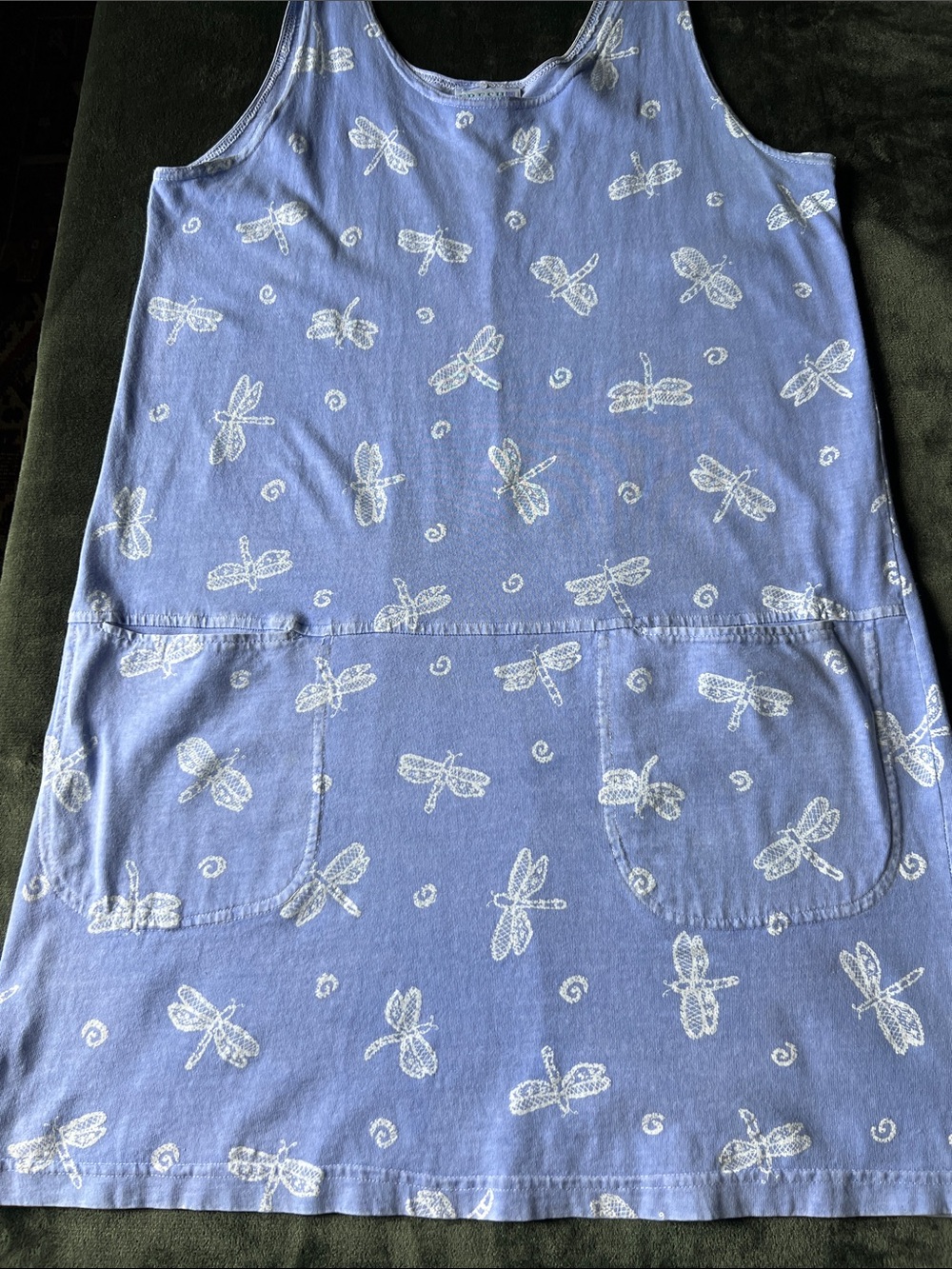 A RARE FIND- LAVENDER FRESH PRODUCE DRESS WITH TWO FRONT POCKETS.. - Picture 4 of 5